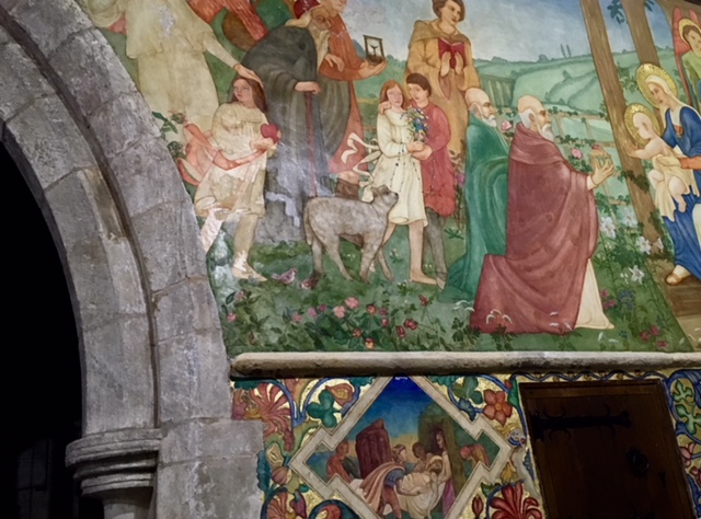 Traquair Murals in Clayworth Church North Notts taken by North Notts Uncovered