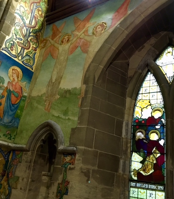 Traquair Murals in Clayworth Church North Notts taken by North Notts Uncovered 3