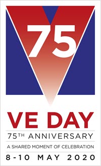 VE Day 75 logo