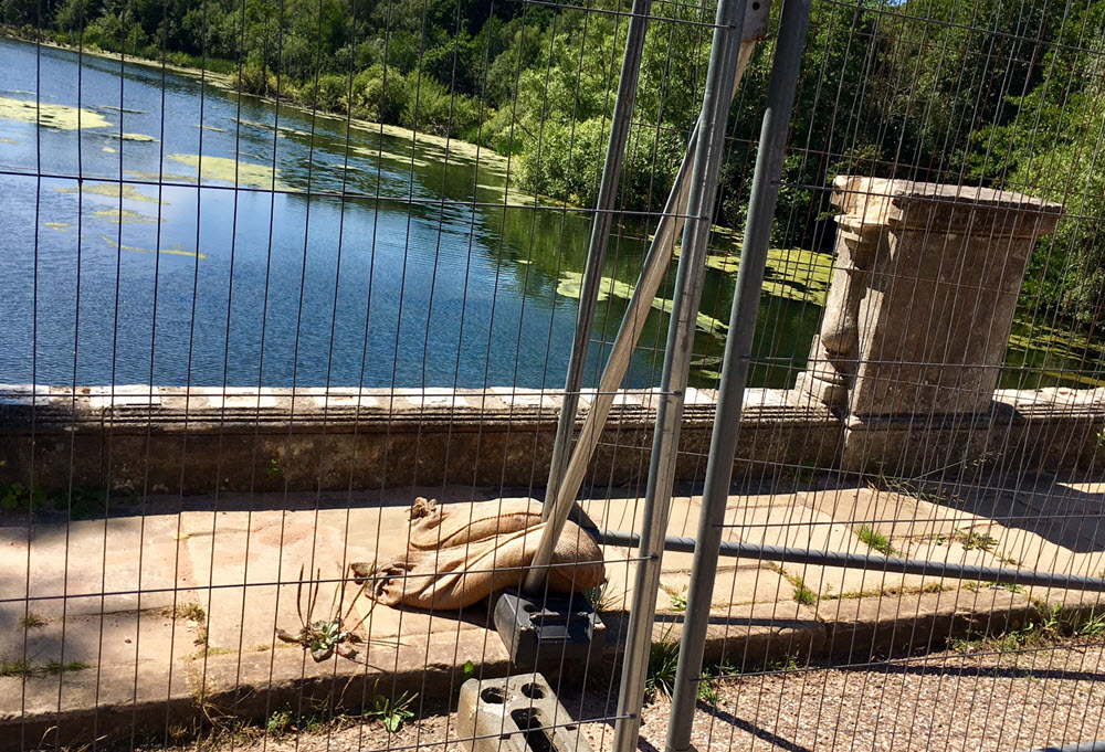 clumber park bridge under repair 2 august 2018a