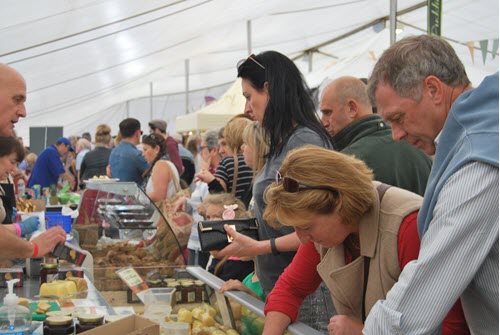 food marquee at festival of food and drink