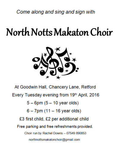 north notts makaton choir blog
